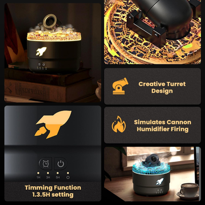 Humidificador Cañón con luces LED